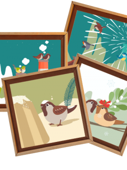 Tonki per "Le avventure di Rudy" - Natale a Passeropoli